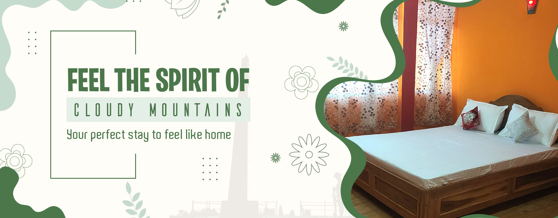 Feel the spirit of cloudy mountains